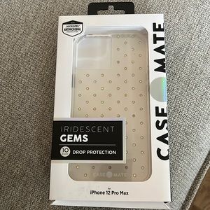 Brand new in box CaseMate iPhone 12 Pro Max case with iridescent gems